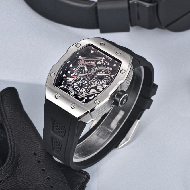 large Годинник чоловічий Pagani Design PD-YS012 Silver-Black 0